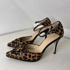 Calvin Klein Vincent calf hair leopard stiletto pumps 9.5